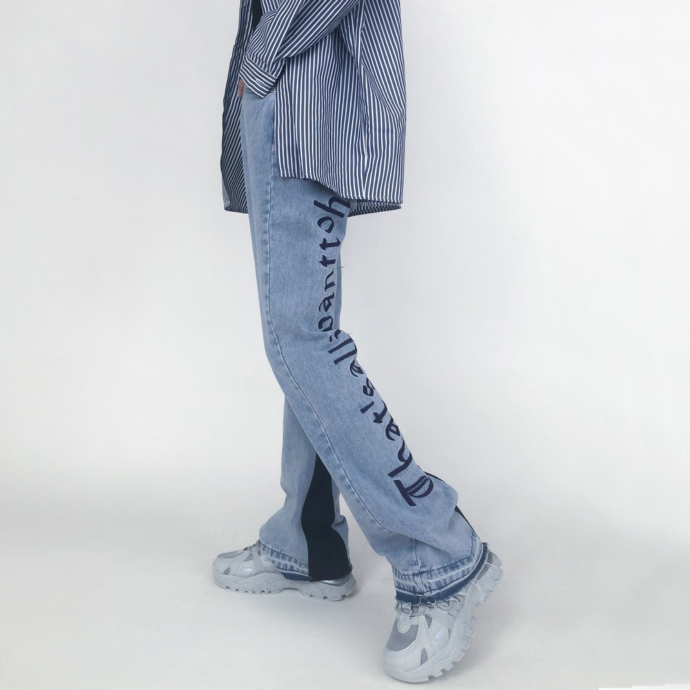 

Джинсы женские с надписью Grunge Berni Fashion () Голубой, Джинсы женские с надписью Grunge Berni Fashion (L) Голубой