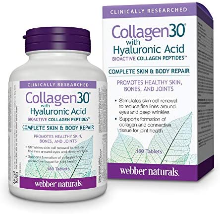 

Хондропротектор Webber Naturals Collagen30 + H.A. 180 таблеток (4384303427)