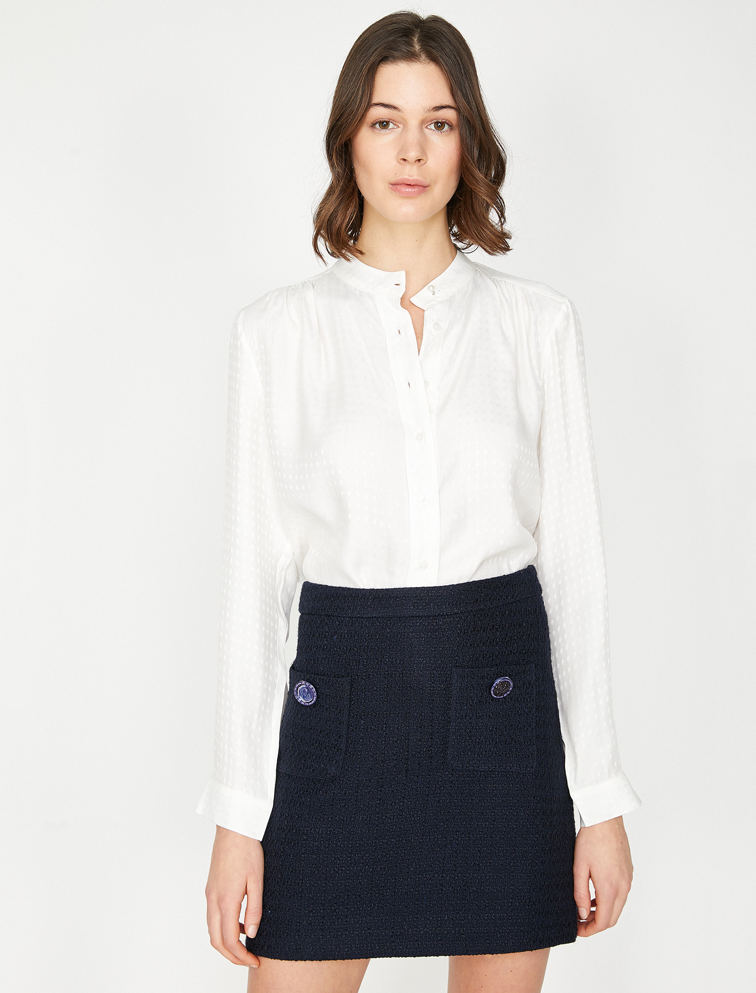 

Блузка Koton 9YAK68709PW-001 38 Off White