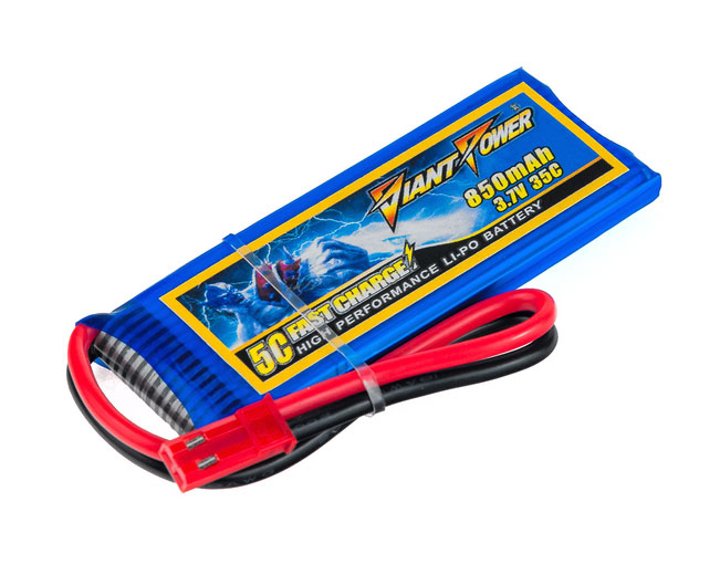 

Аккумулятор Диноджи Dinogy Giant Power Li-Pol 850mAh 3.7V 1S 35C 7×30×52мм JST (DLC-1S850E-JST)