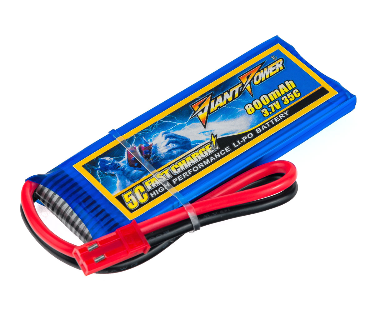 

Аккумулятор Диноджи Dinogy Giant Power Li-Pol 800mAh 3.7V 1S 35C 6.5×25×65мм JST (DLC-1S800E-JST)