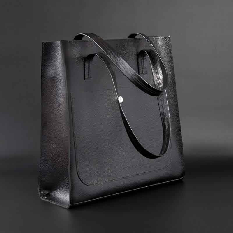 

Сумка-шоппер Teploff Теплофф Shopper Everyday, натуральная кожа, черная