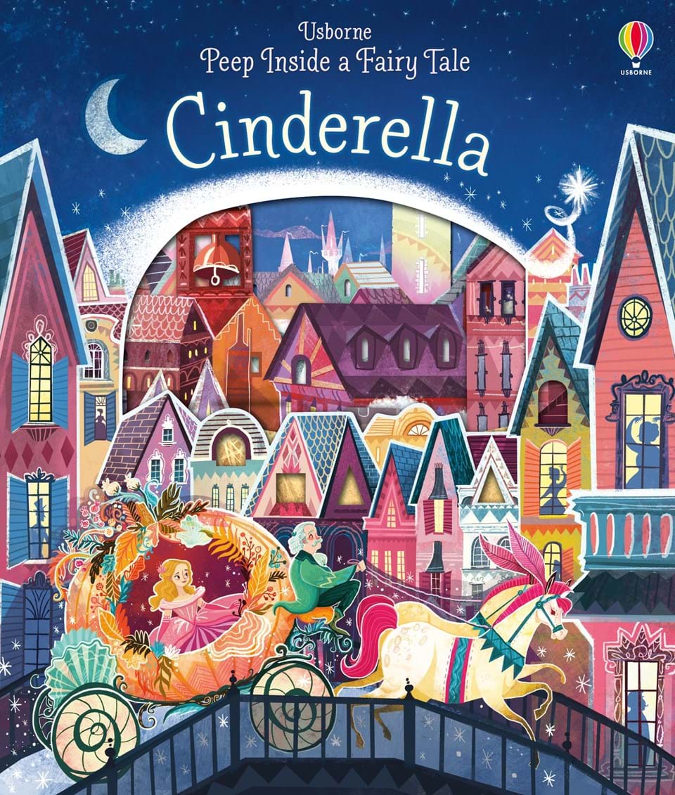 

Детская книга Usborne Усборн Заглянуть в сказку Золушка, англ. язык (9781409599111)