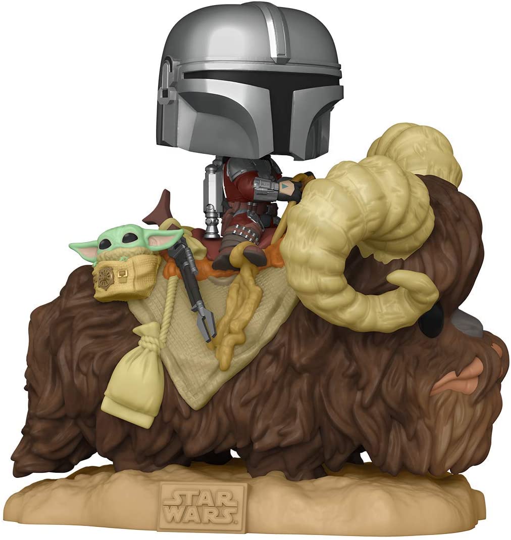

Фигурка Funko POP! Mandalorian: Mandalorian on Bantha with Child Deluxe (52373)