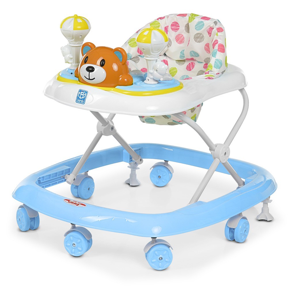 

Детские ходунки BAMBI M 3656-2 Мишутка голубой с музыкально панелью