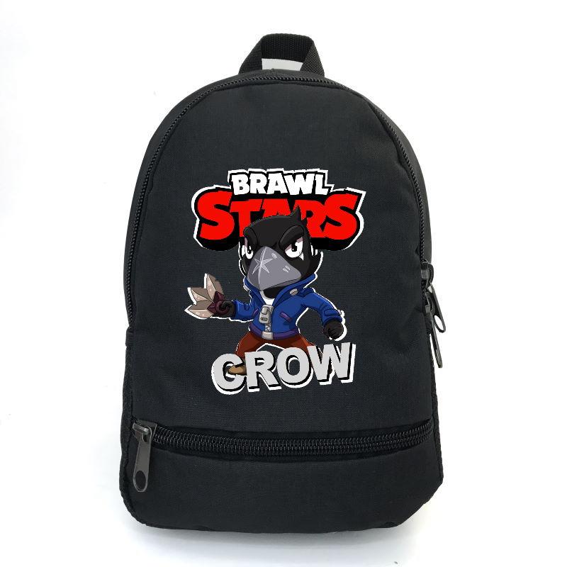 

Рюкзак повседневный городской прогулочный Бравл Старс Ворон Crow (Brawl Stars -018) черный
