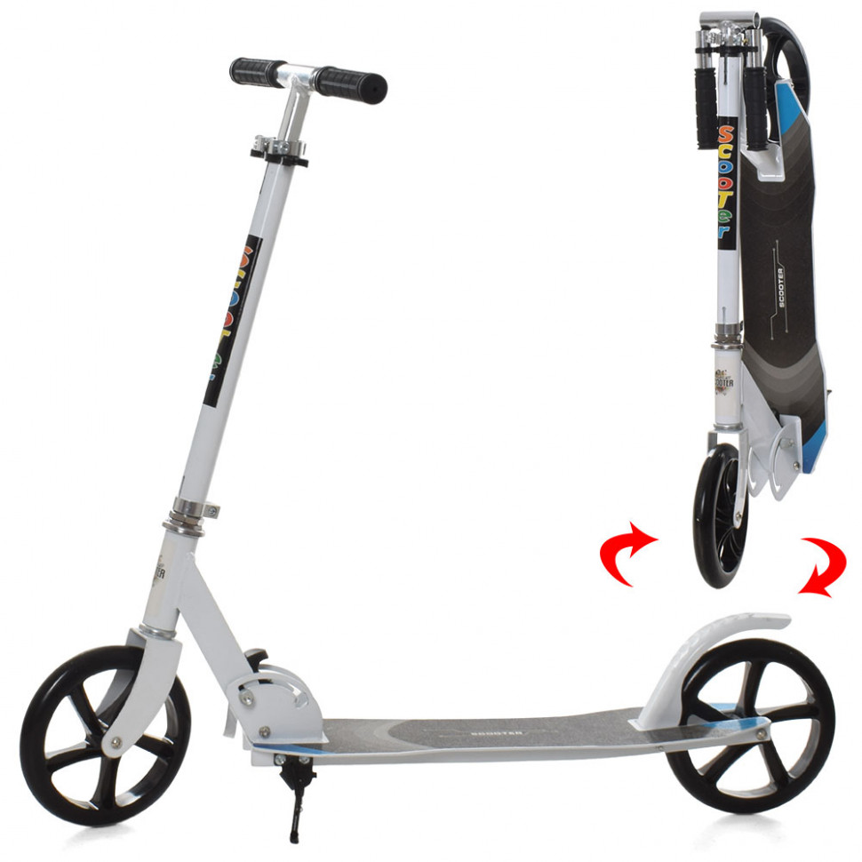 

Самокат складной Scooter SR 2-063 с подножкой Белый (GLS-1900852642)