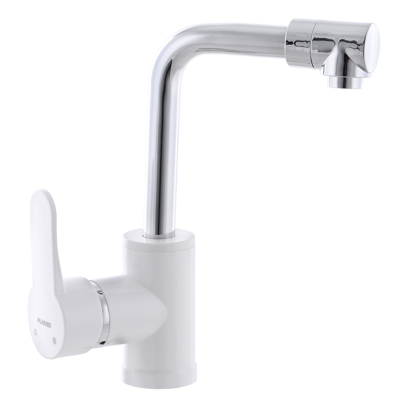 

Смеситель для кухни PLAMIX Mario-001 White (ZMSH-5555831)