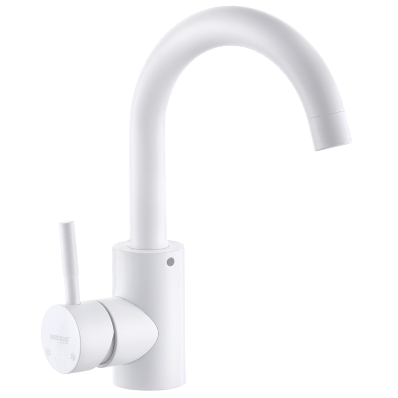 

Смеситель для умывальника MIXXUS SUS-011-B WHITE из нерж. стали SUS304 (ZMSH-5556232)