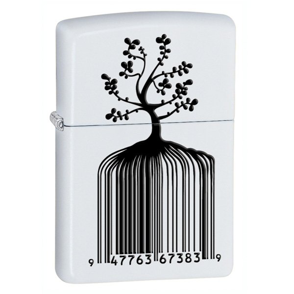 

Зажигалка Zippo 214 IDENTITY TREE BARCODE