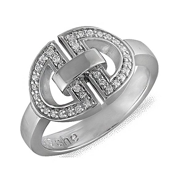 

Кольцо из серебра с куб. циркониями 078191, размер 16