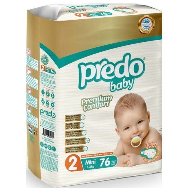 

Подгузники Predo Baby 2 mini size (3-6 кг) 76шт