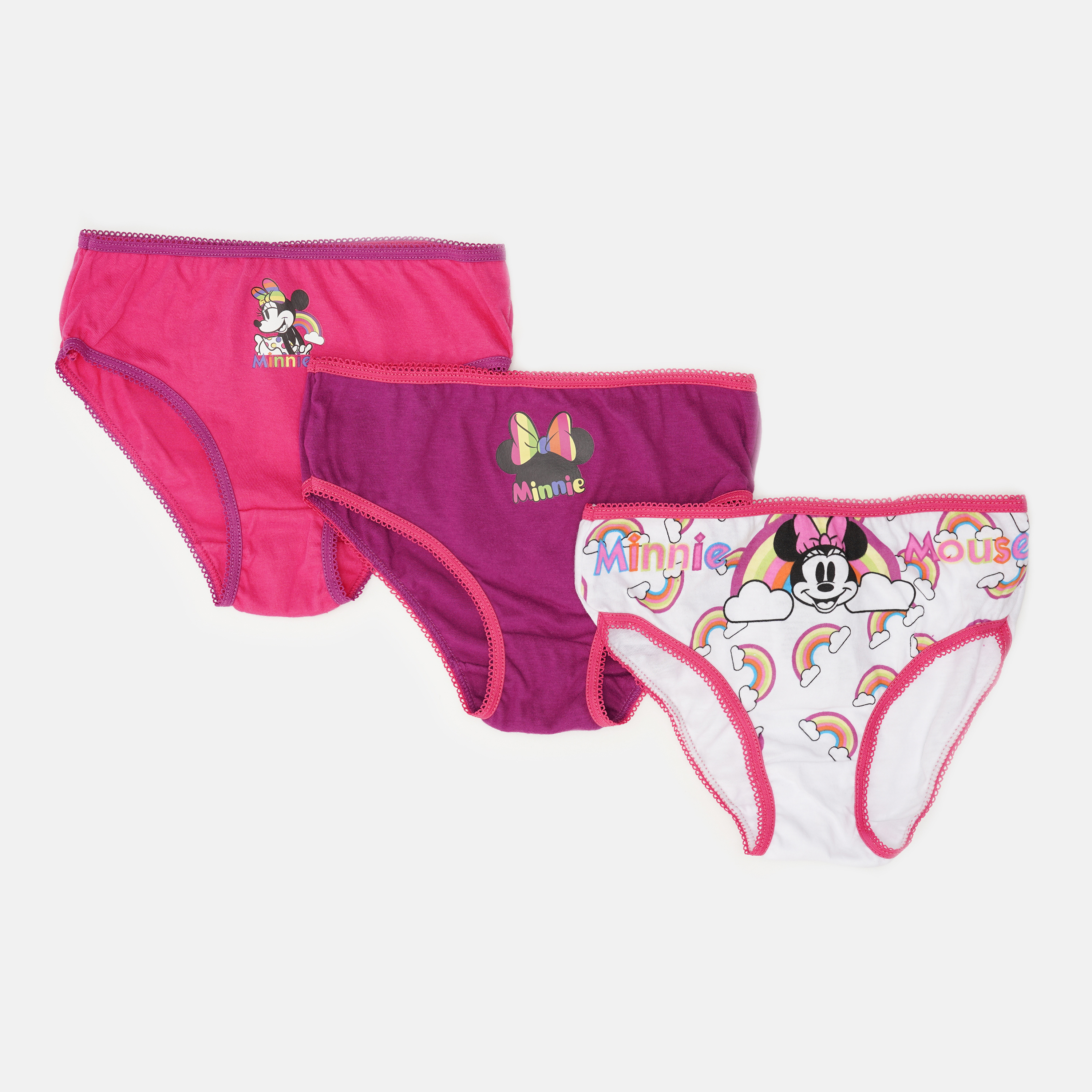 

Трусики Disney Minnie UE3001 104-110 см 3 шт Белый/Фиолетовый/Розовый
