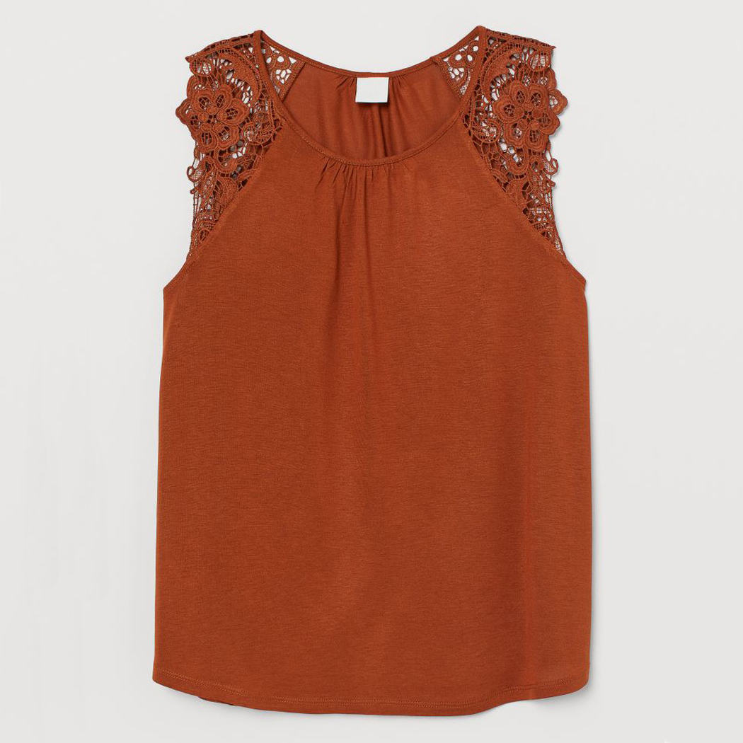 

Блузка H& 07814610  (170/96А) Коричневая, Блузка H&M 07814610 M (170/96А) Коричневая