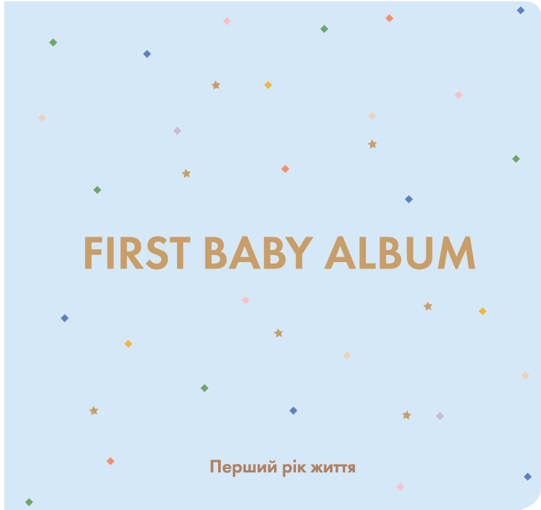 

Детский фотоальбом Orner First baby album - голубой (orner-1337)