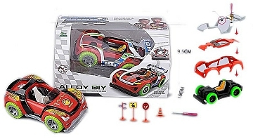 

Игрушка-конструктор "Машинка" со звуком, красная - Shantou (20-981155)