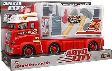 

Детский конструктор на шурупах "Пожарная Машина", KB 044 - Limo Toy (20-994920)