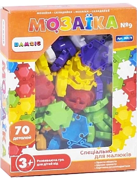 

Набор детский "Мозаика №9", 70 шт - Bamsic (20-982797)