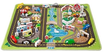 

Набор "Дорожный коврик+деревянные игрушки" - Melissa&Doug (20-607156)