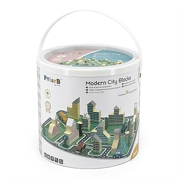

Деревянная игровой набор PolarB "Город", 56 эл. - Viga Toys (20-1000224)