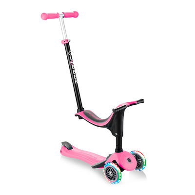 

Самокат Globber Go up sporty plus lights 5 в 1 розовый с подсветкой (642-110) (10-558426)