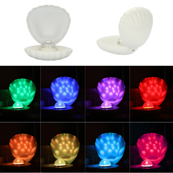 

Игрушка-ночник проектор 3DTOYSLAMP Seashell Night Light Белый