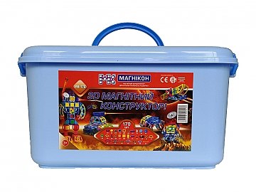 

3D магнитный конструктор, 170 деталей - Магникон (20-821810)