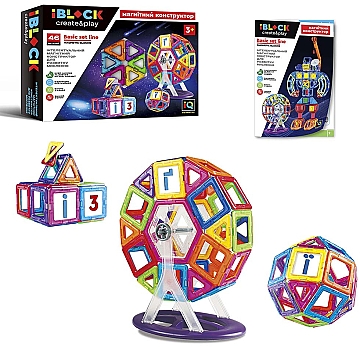 

Игрушка-конструктор магнитный, 34х25,5х7,8 см - Iblock (20-959561)