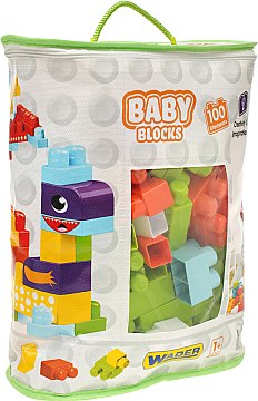 

Конструктор "Baby Blocks" Мои первые кубики, 100 шт - Wader (20-772536)