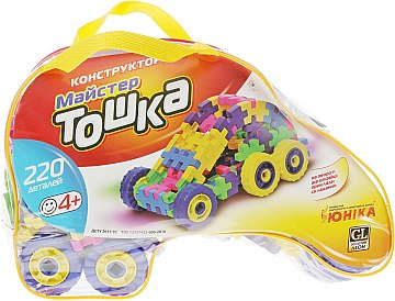 

Конструктор "Мастер Тошка", 220 деталей - Юника (20-279777)