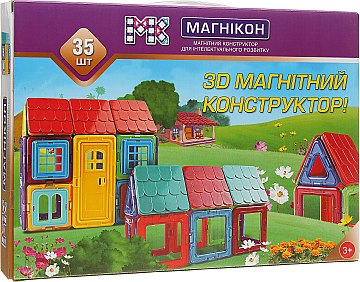 

3D магнитный конструктор, 35 деталей - Магникон (20-646654)