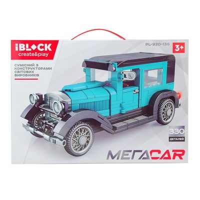 

Конструктор IBLOCK Седан 1930-х голубой (PL-920-136) (10-559963)