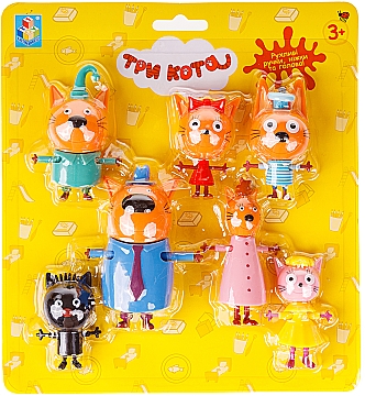 

Игровой набор фигурок "Семья котят с друзьями" - Три кота (20-931101)
