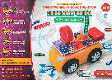 

Электронный конструктор «Умная машина» - Знаток (20-470427)
