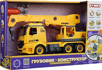 

Автомобиль-конструктор "Кран", с набором инструментов - Funky Toys (20-944511)