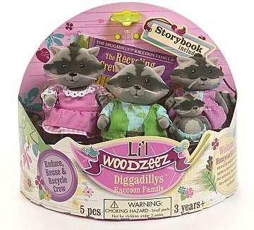 

Набор фигурок "Семья Енотов" (4 фигурки) - Li'l Woodzeez (20-622874)