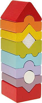 

Деревянная развивающая игрушка «Пирамидка», 10 эл. - Cubika (20-762546)