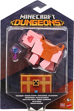 

Фигурка персонажа серии "Dungeons", Свинья-копилка - Minecraft Mattel (20-970774)