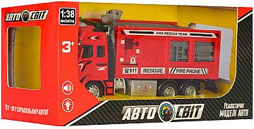 

Машинка инерционная Fire Rescue, 1:38, пожарная - АвтоСвіт (20-694166)
