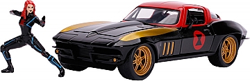 

Машина металлическая "Марвел. Мстители" "Chevrolet Corvette (1966) с фигуркой Черной вдовы" - Jada (20-941383)