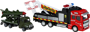 

Эвакуатор инерционный AS-2738, с машинкой, красный - АвтоСвіт (20-973438)
