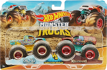 

Набор из 2 автомобилей-внедорожников серии Monster Trucks, Raijyu, Kovmori - Hot Wheels Mattel (20-685458)