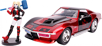 

Машина металлическая "1969 Chevrolet Corvette Stingray" + фигурка Харли Квинн, 1:24 - Jada (20-941123)