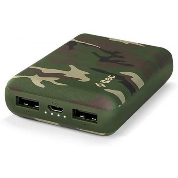 

Универсальная мобильная батарея Ttec 10000mAh ReCharger Green Camouflage