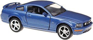 

Машина металлическая инерционная "Ford Mustang GT 2006", синяя - Kinsmart (20-295197)