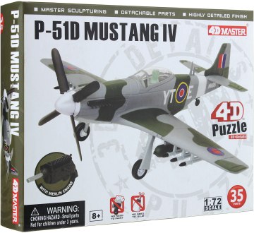 

Объемный пазл "Самолет F-51D Mustang 4" - 4D Master (20-146119)