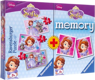

Пазл-memory Дисней 3в1 "София" - Ravensburger (20-219439)
