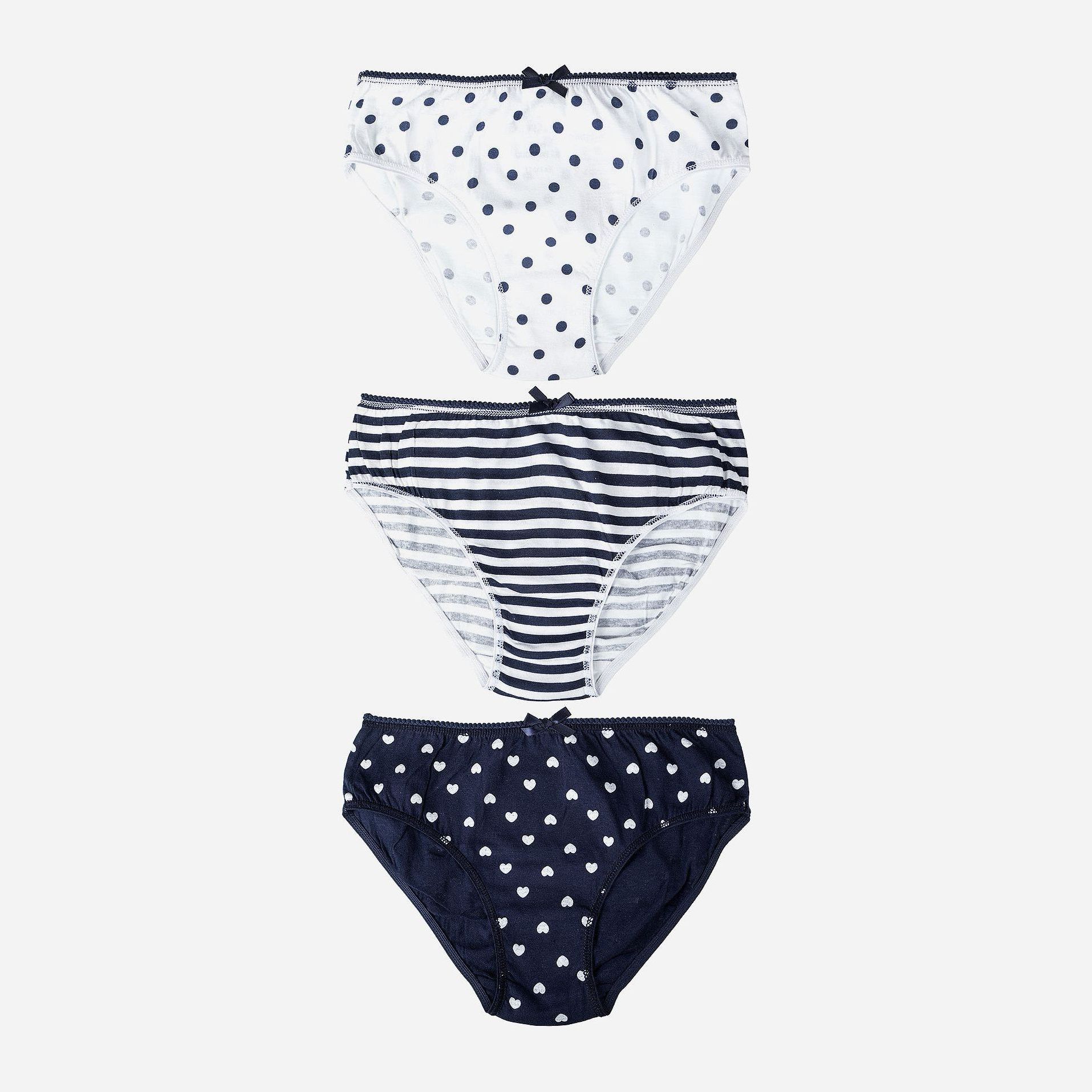 

Трусики 5.10.15 Underwear 4W4004 158-164 см 3 шт Белый/Темно-синий