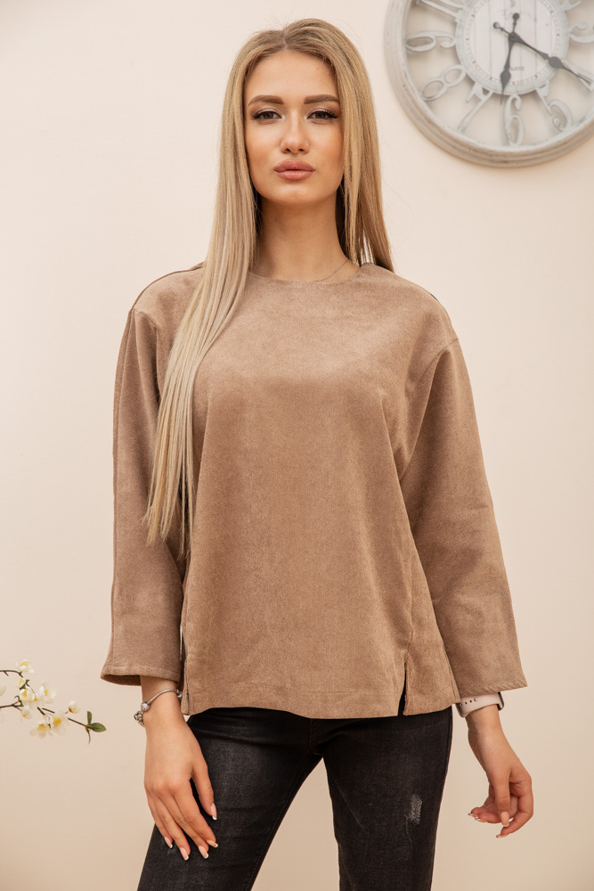 

Кофта женская вельветовая цвет Бежевый размер 36-38 FG_04714