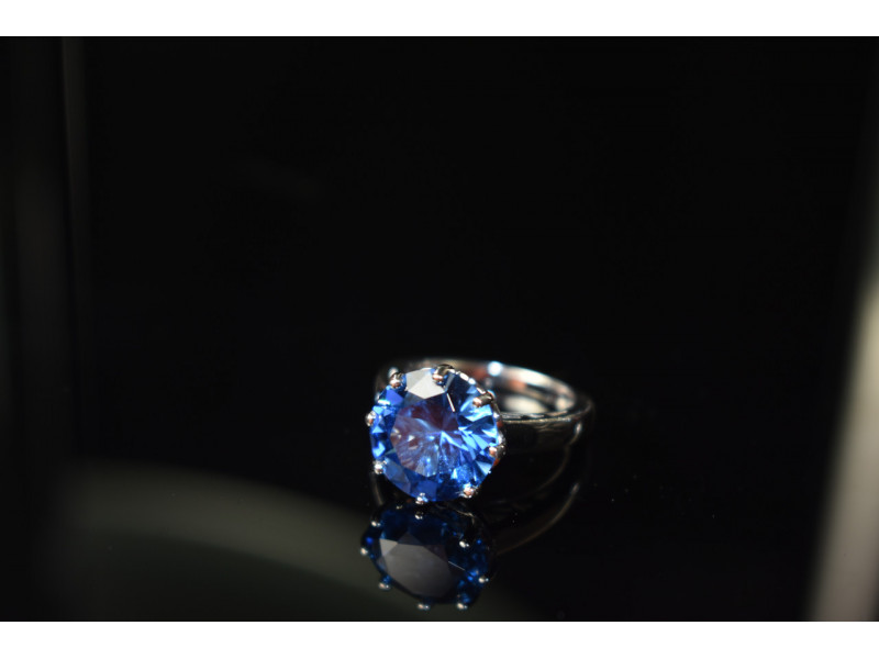 

Серебряное кольцо 925 проба с камнем Лондон Топаз Натуральный Sky Jewelry 001683